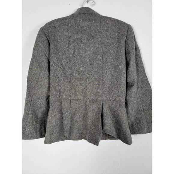 Boston Proper Women's Single-Breasted Polyester Blend Casual Blazer Gray 6 NEW - Picture 2 of 8